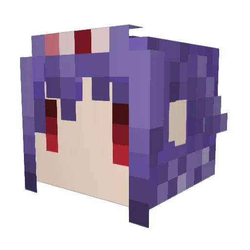 0ten Minecraft avatar head, 3D render
