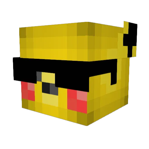 0tkt62 Minecraft avatar head, 3D render