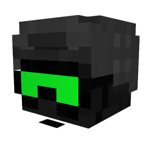 0tschi Minecraft avatar head, 3D render