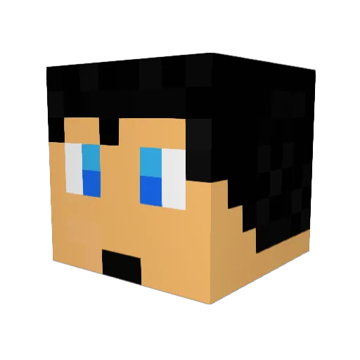 0tsurun Minecraft avatar head, 3D render