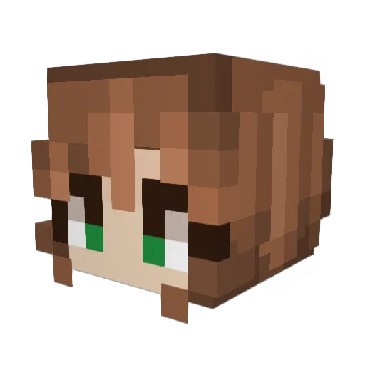 0urano Minecraft avatar head, 3D render
