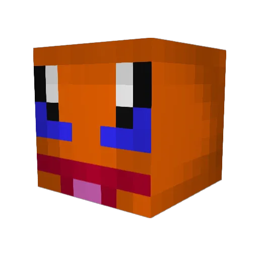 0urka Minecraft avatar head, 3D render