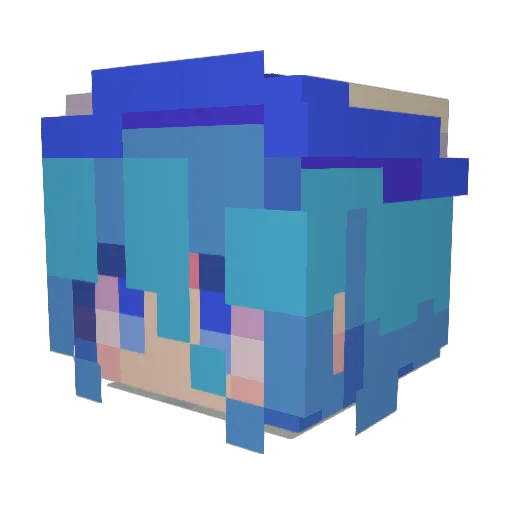 0vOMy Minecraft avatar head, 3D render