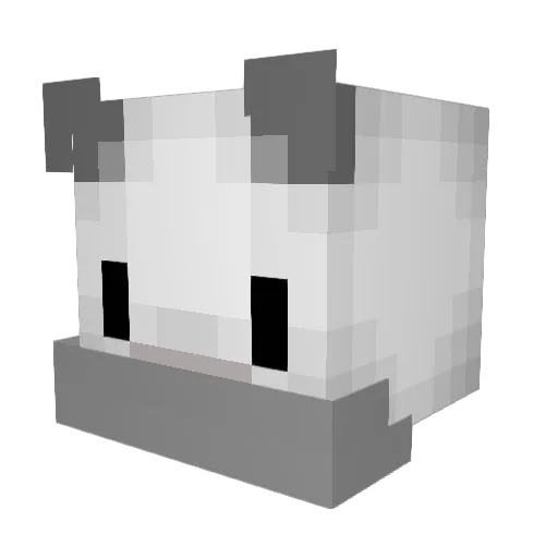 0verlordxx Minecraft avatar head, 3D render