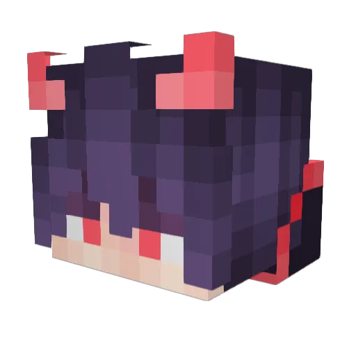 0verself Minecraft avatar head, 3D render