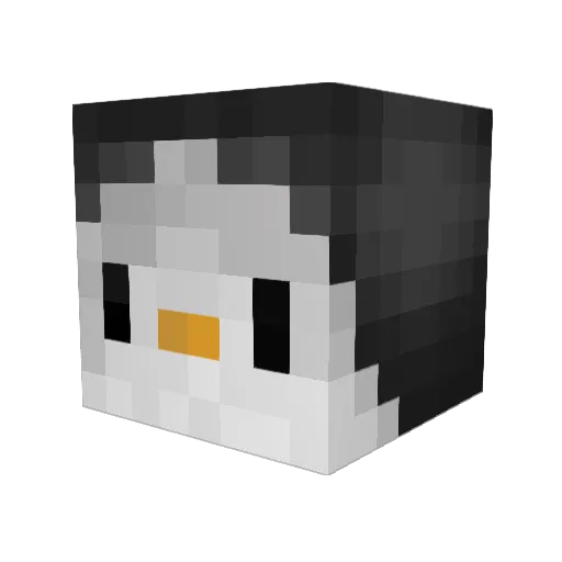 0very Minecraft avatar head, 3D render