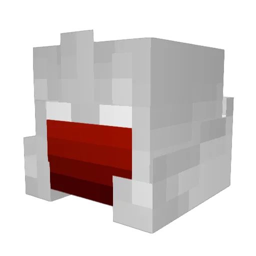 0vmp Minecraft avatar head, 3D render