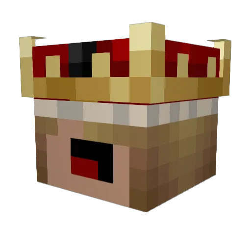0vr0 Minecraft avatar head, 3D render