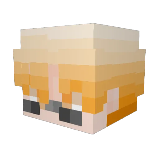 0w0AnAn Minecraft avatar head, 3D render
