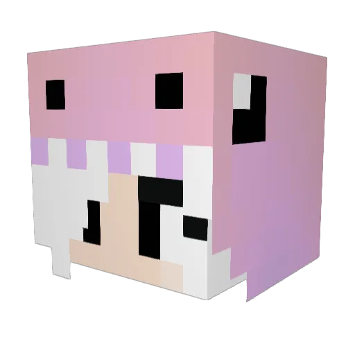 0w0Meow0w0 Minecraft avatar head, 3D render