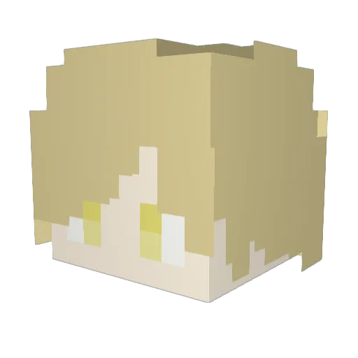 0w0_22 Minecraft avatar head, 3D render