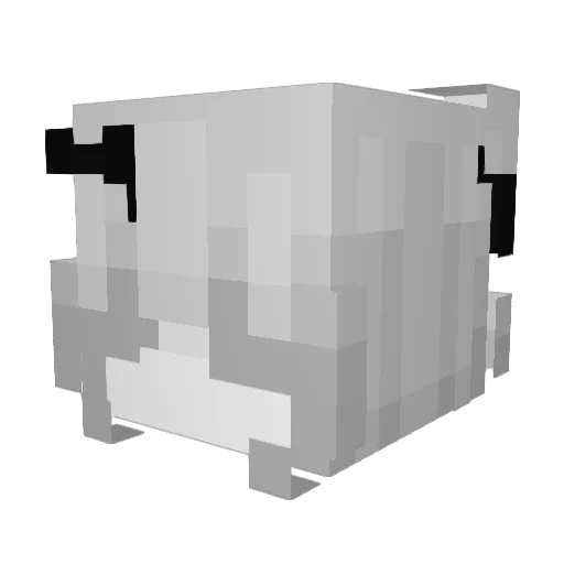 0w0_meow Minecraft avatar head, 3D render