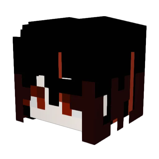 0w0_o Minecraft avatar head, 3D render