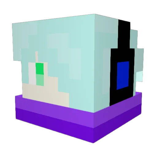 0w0_yo Minecraft avatar head, 3D render