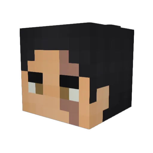 0wenMacaroni Minecraft avatar head, 3D render