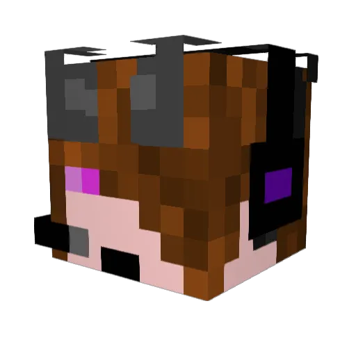 0wlie Minecraft avatar head, 3D render