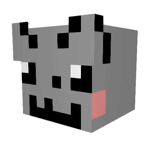 0x0804ac Minecraft avatar head, 3D render