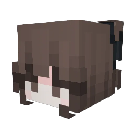 0x4q Minecraft avatar head, 3D render