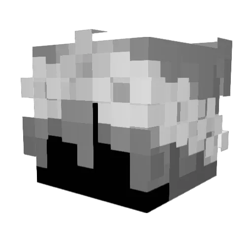 0x8i Minecraft avatar head, 3D render