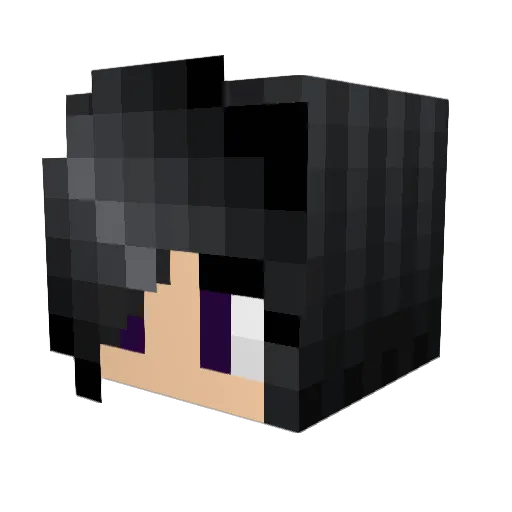 0xADD1E Minecraft avatar head, 3D render