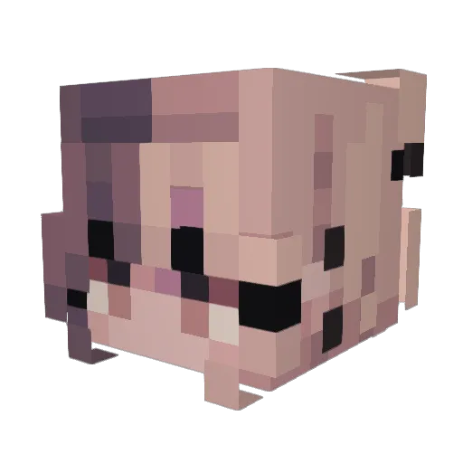 0xBraazy Minecraft avatar head, 3D render