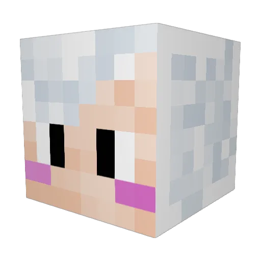 0xChance Minecraft avatar head, 3D render