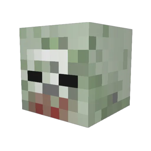 0xDEAD10CC Minecraft avatar head, 3D render