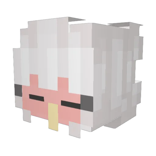 0xEstrella Minecraft avatar head, 3D render