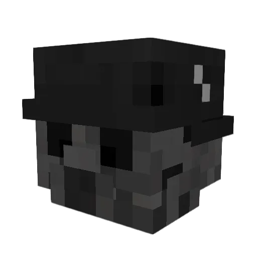 0xRacist Minecraft avatar head, 3D render