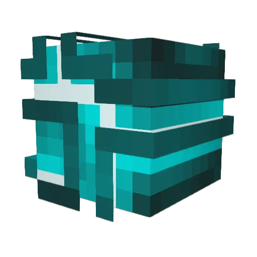 0xWarning Minecraft avatar head, 3D render