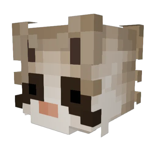 0xWaspMilk Minecraft avatar head, 3D render