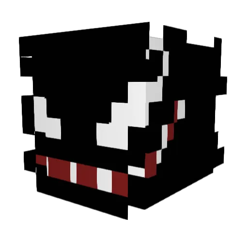 0xXVenomXx0 Minecraft avatar head, 3D render