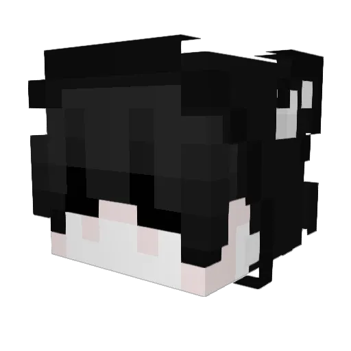 0xZurciu Minecraft avatar head, 3D render