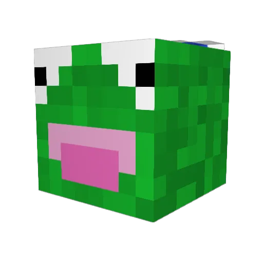 0xgz Minecraft avatar head, 3D render