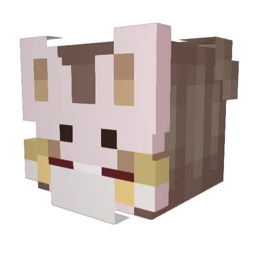 0xri Minecraft avatar head, 3D render