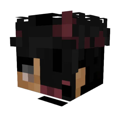 0xrl Minecraft avatar head, 3D render