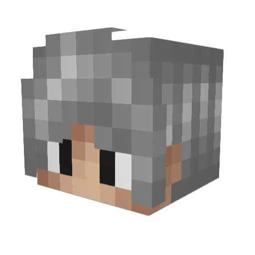 0xyG3M Minecraft avatar head, 3D render