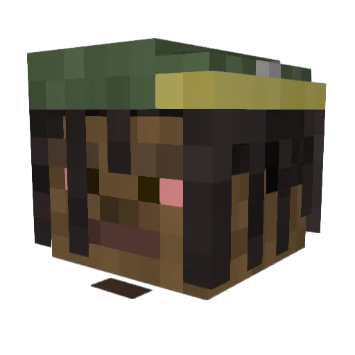 0xycodeine Minecraft avatar head, 3D render