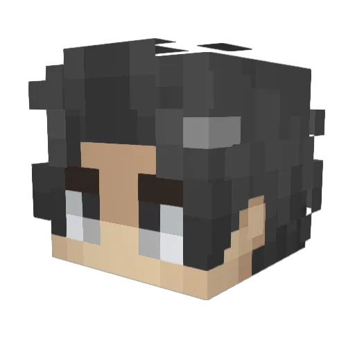 0yabun Minecraft avatar head, 3D render