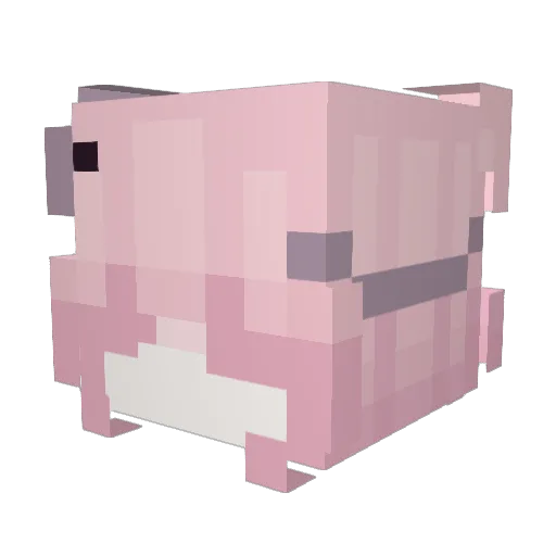 0yo Minecraft avatar head, 3D render
