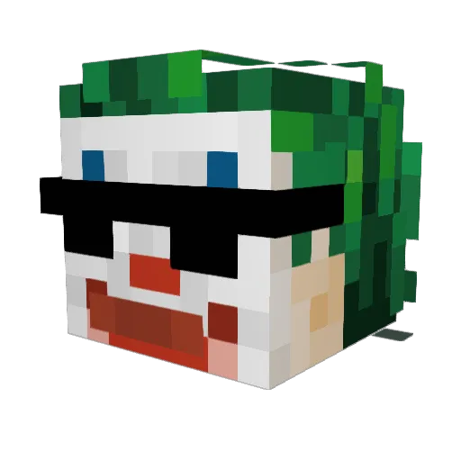 0zama69 Minecraft avatar head, 3D render