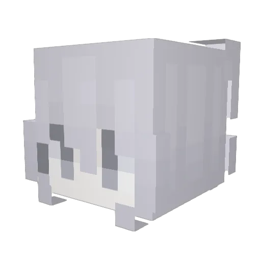 0zx Minecraft avatar head, 3D render