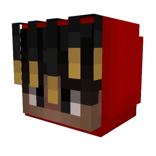0zz1n Minecraft avatar head, 3D render