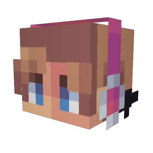 0zzBozz Minecraft avatar head, 3D render
