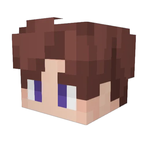 0zzzcar Minecraft avatar head, 3D render