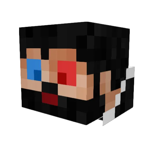1000fatmen Minecraft avatar head, 3D render