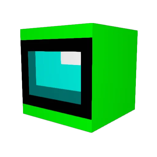 1000shiro Minecraft avatar head, 3D render