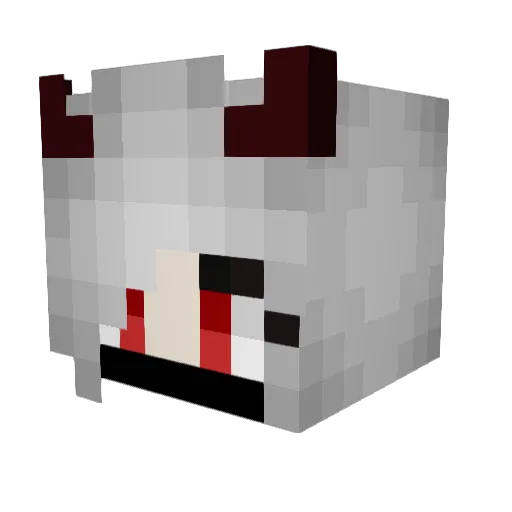 1001ACE1001 Minecraft avatar head, 3D render