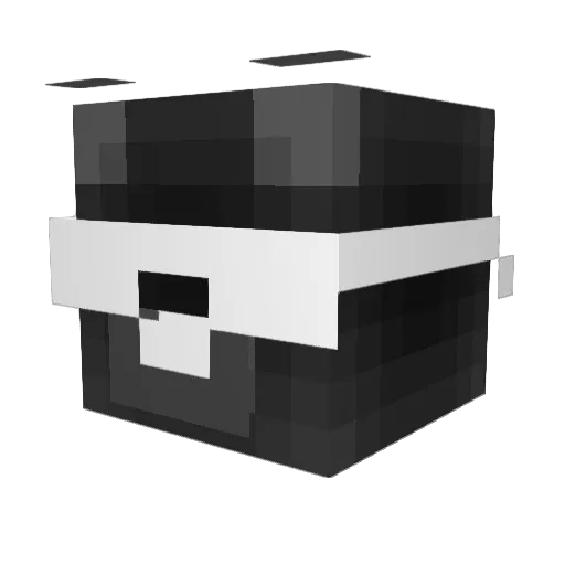 100Halibut Minecraft avatar head, 3D render