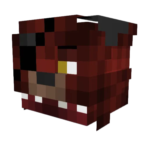 100melvin Minecraft avatar head, 3D render